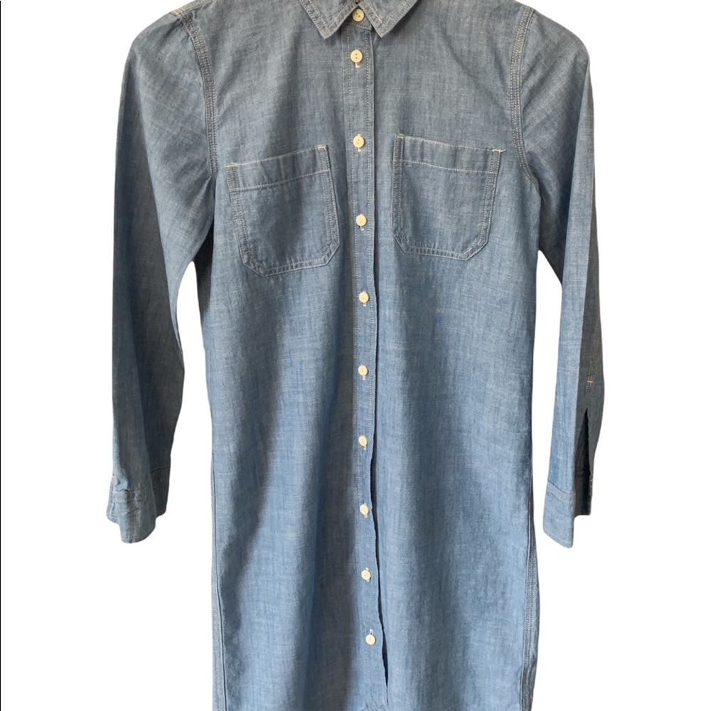 J.Crew Jeans Button up Dress XXS